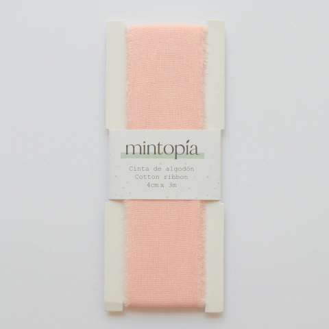 Cinta de algodón Mintopía 4 cm x 3 m Pastel Peach - comprar online