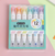 Set de 6 Resaltadores Cat Paw 2 colores en 1