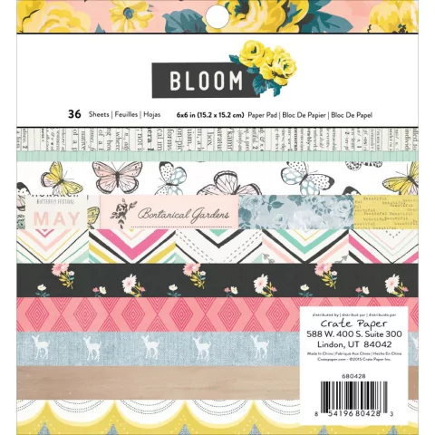 Block de Papeles 6x6 pulgadas Bloom Maggie Holmes