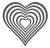 Troquel Corazones 4,25" Sunlit