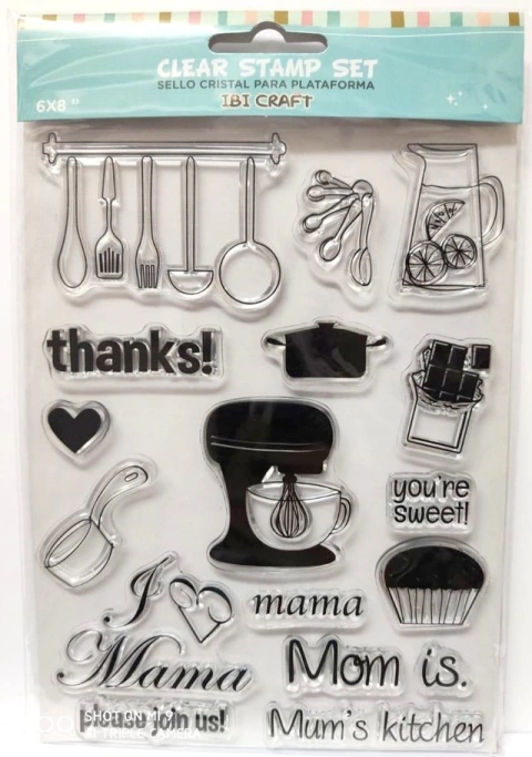 Clear Stamp 6x8" Cooking