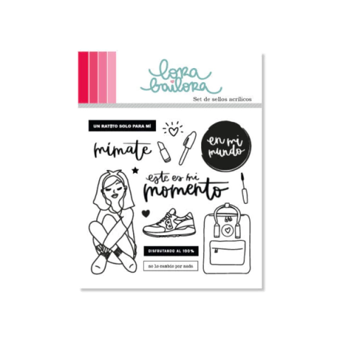 Sello acrílico 10x10cm colección MERAKI Lora Bailora