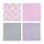 Block de 24 hojas papel 30x30cm 160g LOVELY c/foil gold rose Ibi Craft - Scrap&Doo