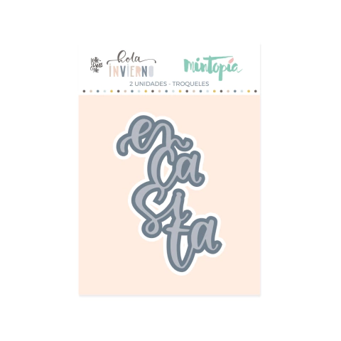 Troquel en casita HOLA INVIERNO de Mintopia