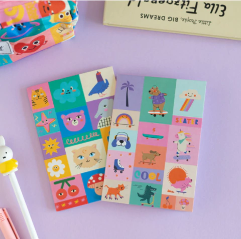SET LIBRETAS RAINBOW PINK ELEPHANT