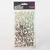 Stickers Alfabeto Cursiva Sweetheart con foil plateado Sticko