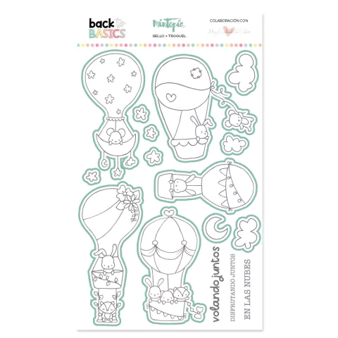 Sello y troquel En las nubes Back To Basics by My Enchanted Colors