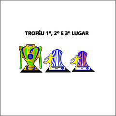KIT 03 OURO DE TROFÉUS E MEDALHAS FUTEBOL DE CAMPO na internet