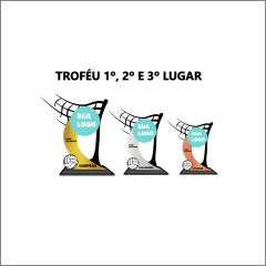 KIT 04 DE TROFÉUS E MEDALHAS VOLEIBOL na internet