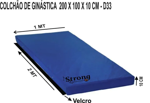 Colchão De Ginástica Artística 200x100x10 cm Altura