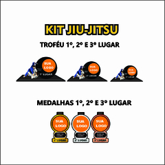 KIT DE 01 TROFÉUS E MEDALHAS JIU-JITSU