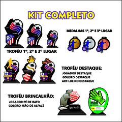KIT 01 DE TROFÉUS E MEDALHAS FUTEBOL DE CAMPO na internet