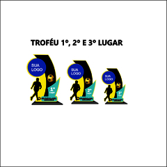 KIT 01 BRONZE DE TROFÉUS E MEDALHAS FUTEBOL DE CAMPO - Strongfit Equipamentos