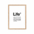 Cuadro Quotes & Typography LIFE - comprar online