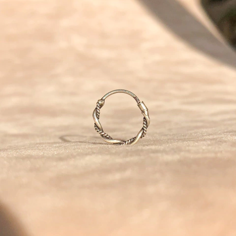 Argollita Braid Black (Unidad)