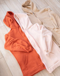 Imagen de Hoodie con Cierre Beige