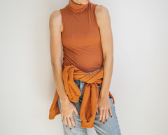 Polera Musculosa Ladrillo