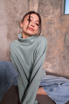 Cuello Alto Verde Pastel - comprar online