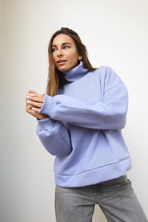 Cuello Alto Lila Pastel - comprar online