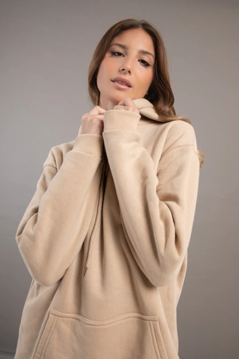 Hoodie Beige