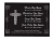 Placa para Túmulo Retangular, 4 pessoas com Desenho