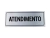 Placa de Identificação de Ambientes em Alumínio