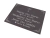 Placa para Túmulo Retangular, 3 pessoas com Desenho - Valdô Placas