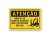 Placa Atenção Abaixe os Garfos Empilhadeira