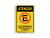 Placa Atenção Estacionamento Exclusivo para Clientes