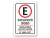 Placa Estacionamento Exclusivo Idoso 90º