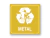 Placa Lixo Reciclável Metal