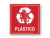 Placa Lixo Reciclável Plástico