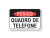 Placa Perigo Quadro de Telefone