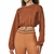 Blusão Moletom Earth Essence Colcci Feminino - Marrom - comprar online