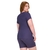 Camiseta Alongada Plus Alto Giro Feminina - Roxa na internet