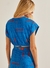 Blusa Cropped Colcci Com Elástico Sport Cycling - Azul - comprar online