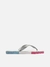 Chinelo de Dedo Glitter Square Brizza - Prata/Rosa - comprar online