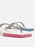 Chinelo de Dedo Glitter Square Brizza - Prata/Rosa - loja online