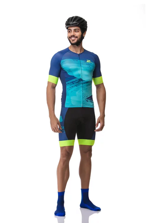Camisa Ciclismo Elite Masculina Manga Curta Z-Nine 790331