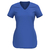 Camiseta Alto Giro Skin Fit Alongada Gola V - Azul