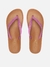Chinelo de Dedo Brizza Palmilha Marrom - Roxo