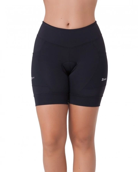 Bermuda Ciclismo Z-Nine Feminina Vitality - Preto