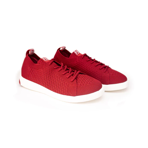 Tênis Casual Feminino Marjorie - Vermelho