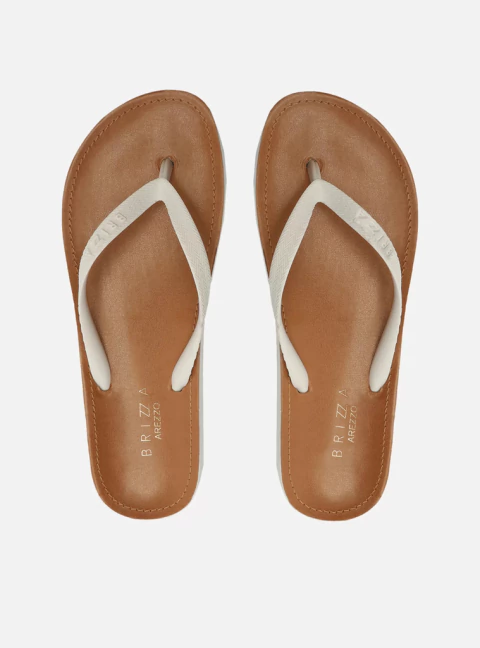 Chinelo de Dedo Feminino Fit Brizza Arezzo - Branco