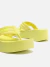 Sandália Feminina Flatform Tiras Brizza Arezzo - Amarelo - comprar online
