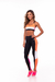 Legging Fuso Pacific Vestem - Preto E Coral