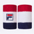 Munhequeira Unisex Fila Stripes G Par 4X4 - Marinho, Branco E Vermelho