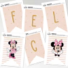 Banderín Gráfico Feliz Cumple Minnie