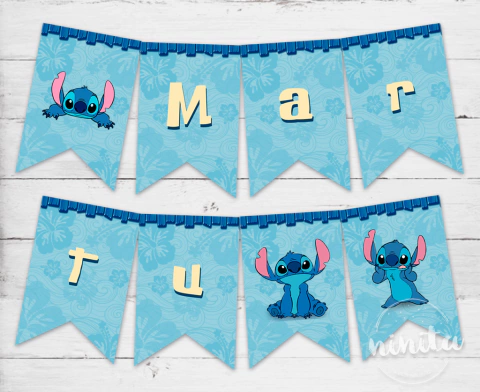 Banderín Gráfico Stitch