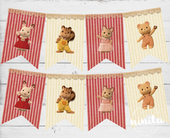 Banderín Gráfico Sylvanian Family